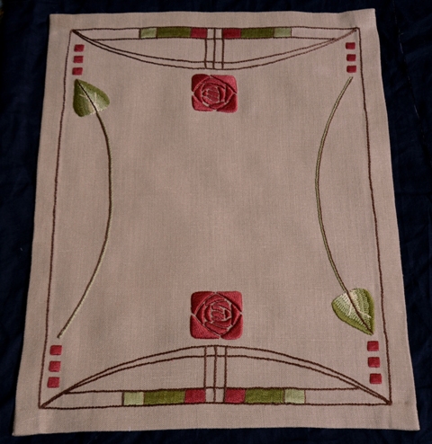Roycroft Rose Table Scarf - Click Image to Close